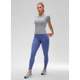 thumbnail image 4 of CRZ YOGA Softembrace High Neck Tops for Women Soft Casual Shirts Basic Short Sleeve T-Shirt, 4 of 6