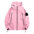 thumbnail image 6 of Windbreaker Jacket Women 2025 Fall Outdoor Hiking Travel Windproof Zip Up Hooded Windbreaker with Pockets Outerwear, 6 of 8