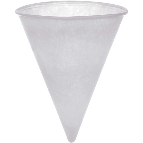 Cone Tasses à Eau 4 Onces 118 Millilitres par Genpak, 1000 Unités, Papier, pour Distributeurs d'Eau Standard Cônes