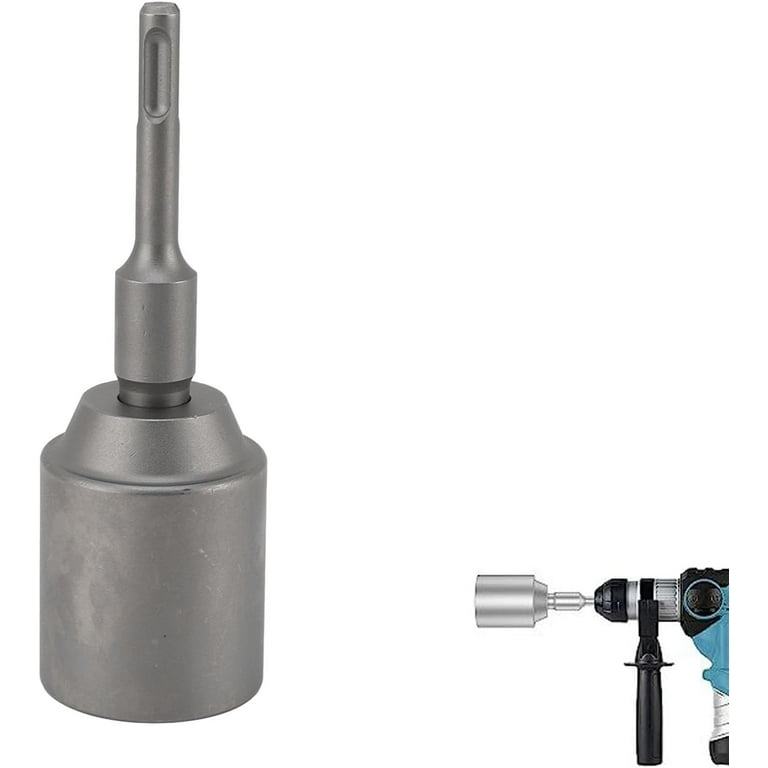 Wewean T Post Driver Heavy Duty Forged Steel Drill Bit Driver Ground Rod Driver Jack Hammer Bits Ground Rod Driver Tool Hammer Drill Rod Converter for Rotary Hammer Drill Ground Rods Y1467