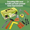 thumbnail image 3 of John Deere 18-Piece Deluxe Tool Box Construction Playset with Accessories, 3 of 6