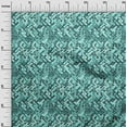 thumbnail image 3 of oneOone Cotton Jersey Turquoise Green Fabric Abstract Sewing Craft Projects Fabric Prints By Yard 58 Inch Wide, 3 of 4