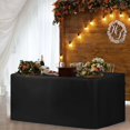 thumbnail image 4 of Mantel ajustado HolidayIdeas, 152 x 76 cm, negro, para 5 pies, 4 of 7