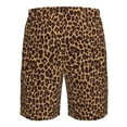 thumbnail image 6 of Kdxio Leopard Printed Pattern Mens Casual Shorts - Drawstring Summer Beach Sports Shorts for Men, 6 of 9