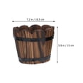 thumbnail image 2 of Small Planter Pot Barrel Planter Garden Tree Planter Small Wood Planter Garden Flower Pot for Patio, 2 of 9
