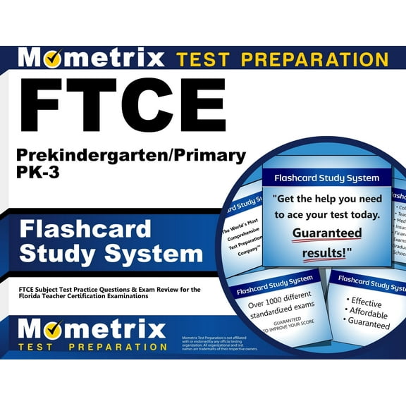 Ftce Prekindergarten/Primary Pk-3 Flashcard Study System : Ftce Test Practice Questions and Exam Review for the Florida Teacher Certification Examinations