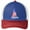 Patriotic Blue/Red/White, variant on Patriotic Sailboat Sailing Patch USA Flag Trucker Mesh-Back Adult Hat Cap - Blue/Red/White