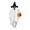 A001- Clear (No Light), variant on Halloween Outdoor Hanging Decorations, Swinging Ghost Outdoor Decor, Halloween Ghost Decorations, Witch Halloween Decor, 60X24 Inch Light Up White Cloth Ghost Figure with Black