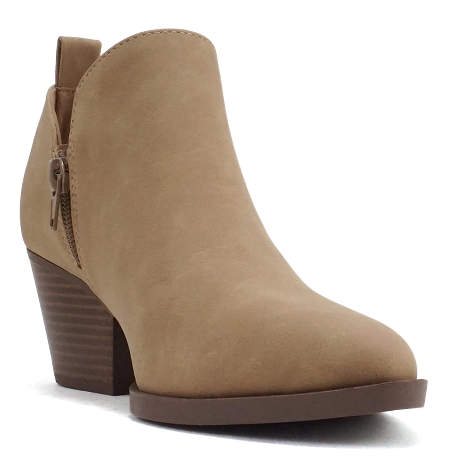 【me】　【_Fot】heel soft boots Amazon.com | mysoft Women's Ankle Boots Square Toe Side