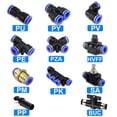 thumbnail image 2 of Accesorios Neumáticos conector rápido conectores de tubo de manguera de aire plástico PU PY 4mm 6mm 8mm 10mm 12mm empuje en Pluglug, 2 of 4