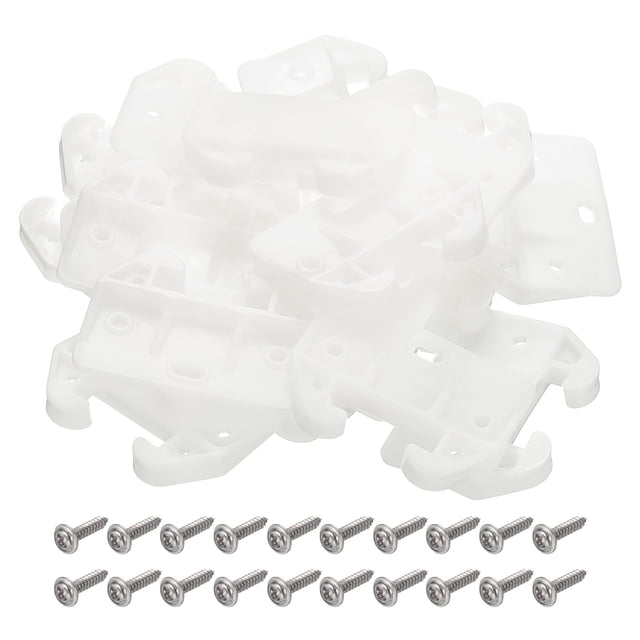 Deslizadores de cajón Uxcell, 20 piezas 59x41mm - Guías y topes de plástico para cajones, deslizadores de cajón para reparar cómodas