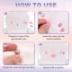 thumbnail image 4 of 100set 14mm Narices de Seguridad Triangulares Grandes de Plástico Rosa con Arandela para Manualidades de Muñecas de Peluche, 4 of 7