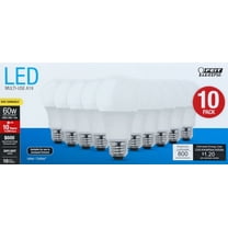 FEIT 60W LED Bulbs Non Dimmable 800L 5K 10PK