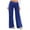 Blue, variant on Posijego Women's Low Waist Yoga Pants Wide Leg Soft Stretch Loose Athletic Workout Running Pants Solid Color