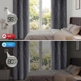 thumbnail image 7 of Blackout Curtains, Blackout Curtains Set of 2 for Bedroom Living Room 42x84 in, Thermal Insulated Room Darkening Drapes with Grommet Top, Noise Reduction & Light Blocking, Printed Gray, 7 of 7