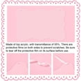 thumbnail image 4 of 2 Pc Clear Acrylic Hanging Sign 8.86x5.79 DIY Blank Names Card Labels for Elegant Wedding Chair Signs with White Satin Ribbon for Wedding Dinner Parties Food Signs Banquet Events, 4 of 7