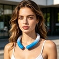 thumbnail image 4 of Portable Summer Neck Cooling Kit Ice Ring Neck Cooler plus Cooling Towel Instant Heat Relief for Hot Flashes, 4 of 6