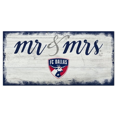 FC Dallas 6'' x 12'' Mr. & Mrs. Script Sign