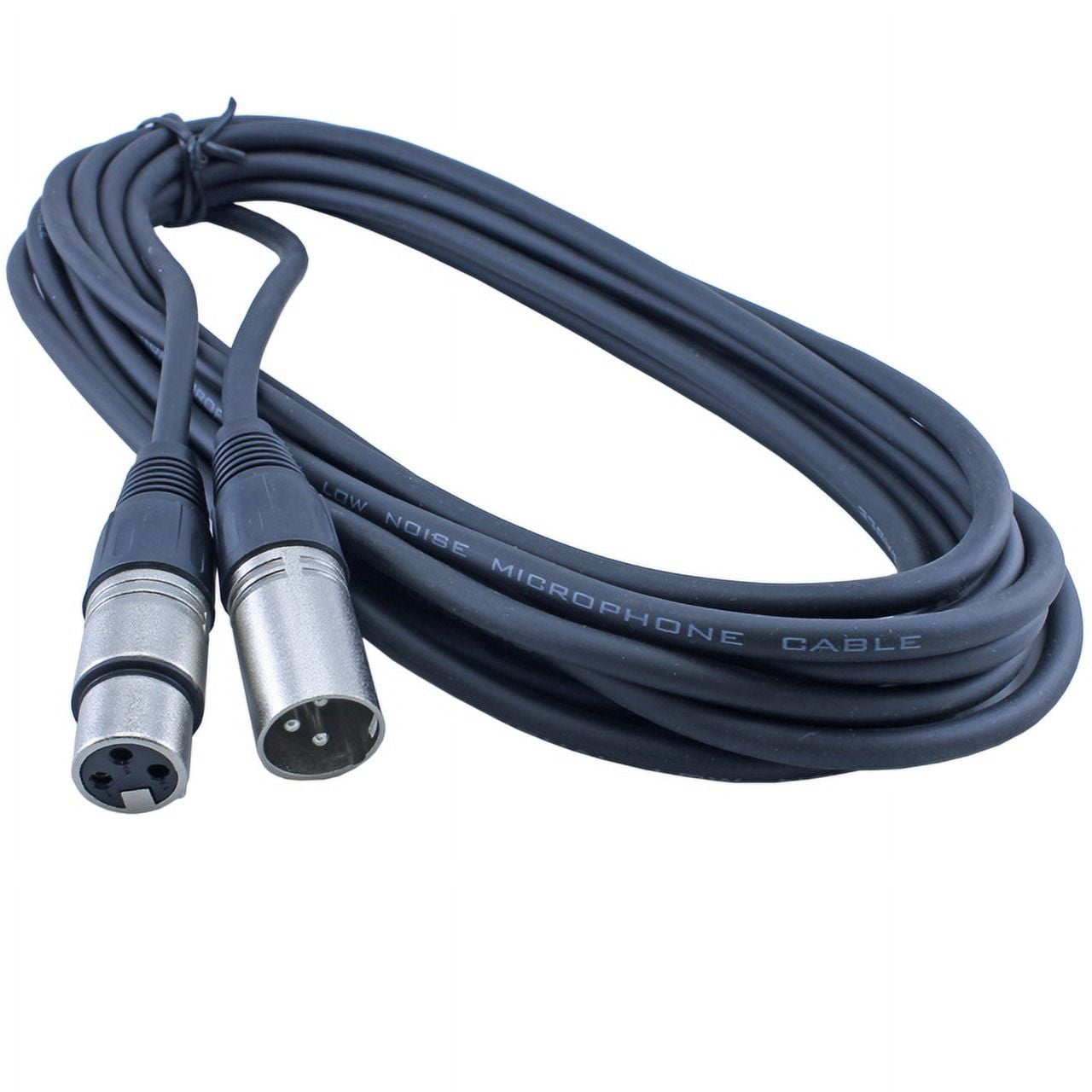 MCSPROAUDIO 75 FOOT MALE TO FEMALE XLR CABLE - Black
