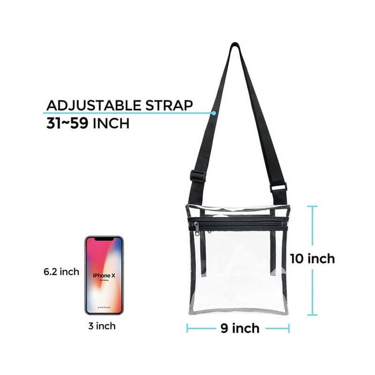 Clear Shoulder Bag ,Transparent Crossbody Bag with Internal Pocket