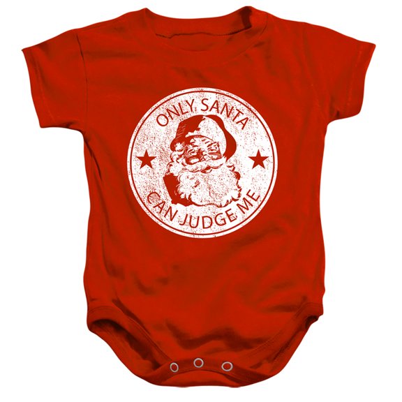 Only Santa Can Judge Me This Christmas Unisex Infant Snap Suit for Baby