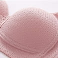 thumbnail image 4 of Gyexs Women's Lightweight Adjustable Wireless Bra Double Layer Breathable Comfort Fit Sports Bras for Women, Rose Gold, Size 36, 4 of 6