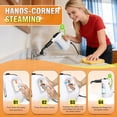 thumbnail image 6 of EXLUVON Handheld Steam Cleaner, 1500W Pressurized 10s Instant Heat Steam Cleaner for Home, Upgrade 15fl oz Tank, Lightweight Portable Steamer for Cleaning Kitchen, Grout, Furniture, Couch Car and Bat, 6 of 9