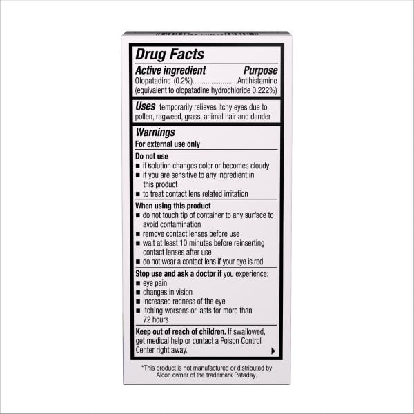 4 Pack - Bausch + Lomb Advanced Eye Relief 0.2% Olopatadine Antihistamine Eye Drops, 0.12 fl oz, 16-Hour Allergy Relief, Once-Daily Prescription-Strength Eye Drops for Itchy Eyes