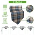 thumbnail image 5 of Blue Beige Buffalo Plaid Table Runner Linen Burlap Table Runner 72 Inches Long White Farmhouse Modern Striped Dresser Scarves for Kitchen Island Coffee Dining Room Party Wedding Holiday Decor 18"x72", 5 of 8