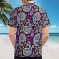 thumbnail image 6 of High Quality Hawaiian Shirts for Men Short Sleeve Aloha Beach Shirt Floral Summer Casual Button Down Shirts Blouses X7SBV7, 6 of 7