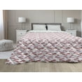 thumbnail image 1 of Mosaic Down Alternative Comforter, Modern Abstract Motifs with Plus Shapes Pattern Monochrome Illustration, Microfiber Quilt for All Season, 5 Sizes, Pale Taupe and White, by Ambesonne, 1 of 3