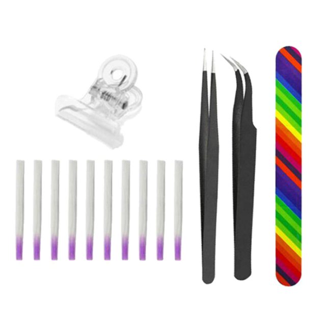 1 de Herramientas de Salón de Manicura, Kit de Puntas de Fibra de , Fibra para Uñas con Herramienta Yinane Kit de herramientas de salón de belleza de manicura