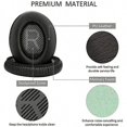 thumbnail image 3 of QC35 Ear Pads for Bose QC35 ii Replacement Earpads Premium Protein Leather Replacement Ear Cushions for Bose QuietComfort 35 QC35 QuietComfo, 3 of 3