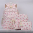 thumbnail image 3 of husxh Bowknot Large Capacity Backpack Cute Backpack Schoolbag (Pink), 3 of 3