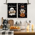thumbnail image 3 of Sm:)e Bats Jack-O'-Lantern Black Cat Pumpkin Ghost Halloween Kitchen Towels Dish Towels 18x26 Inch Set of 2, 3 of 5