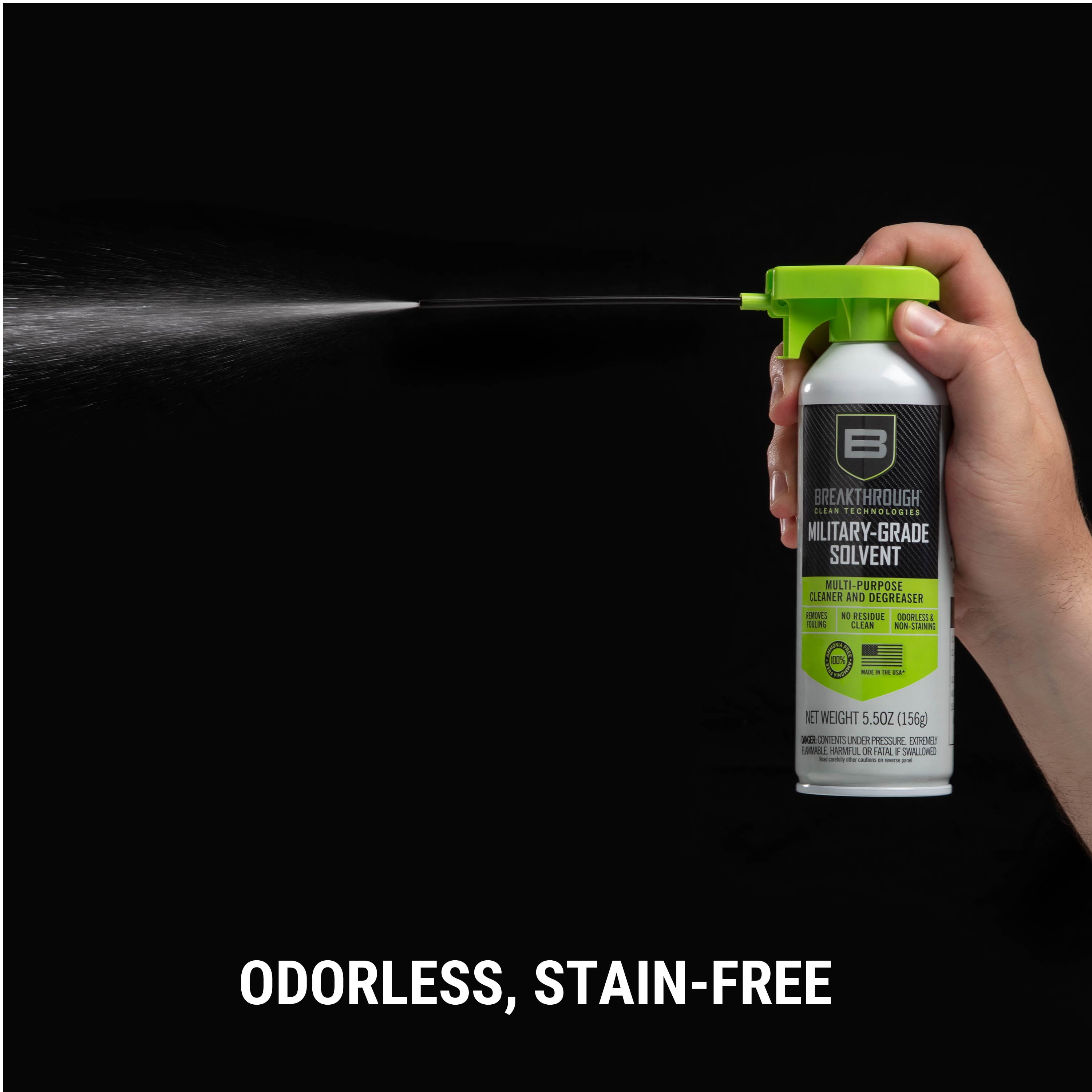 Breakthrough Clean Technologies® Aerosol Military-Grade Solvent, 5.5oz, Clear