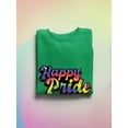 thumbnail image 3 of Happy Pride Bubblegum Banner Sweatshirt Women -Smartprints Designs, Female x-Large, 3 of 4