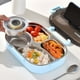 thumbnail image 1 of Lonchera bento térmica de 4 compartimentos con tazón para sopa | Contenedor térmico para comida para la escuela, la oficina y picnic | Set portátil para preparar comidas con interior de acero, 1 of 6