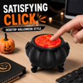 thumbnail image 2 of Halloween Miniature Cauldron Pots, Resin Witch Kettle Dollhouse Miniatures, 3PC 2.6 x 1.6IN Resin Craft for DIY Micro Landscape, Desktop, Shelf, Halloween Party Decor, Holiday Gift，Purple, 2 of 2
