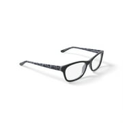 Walmart Womens FM17187 Square Prescription Eyeglasses with Case, Black