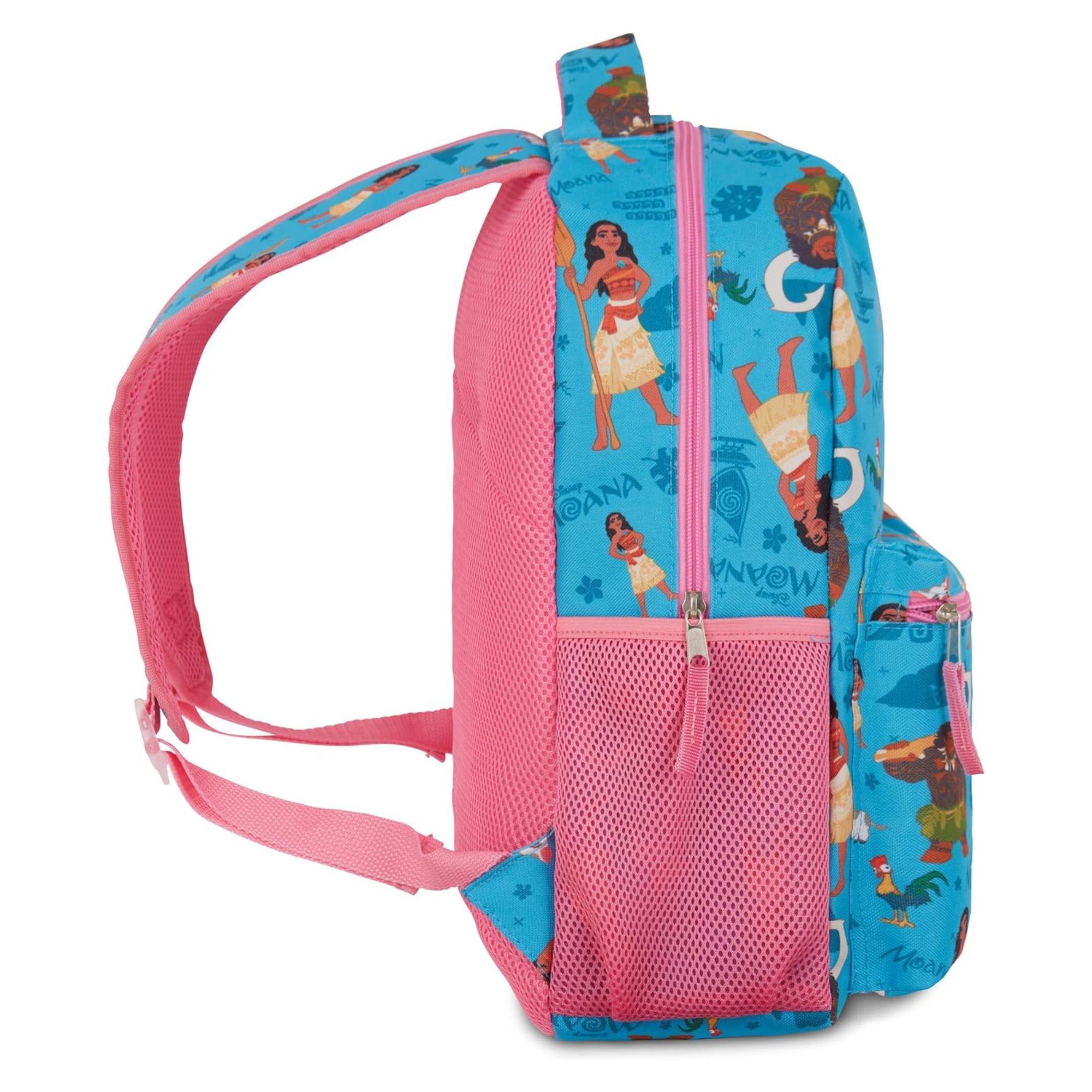 Mochila de Moana para niñas, con estampado de Moana y Maui, color azul 3