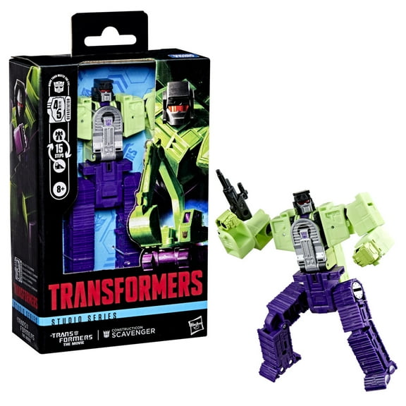 Transformers The Transformers: The Movie Constructicon Scavenger 4.5” Action Figure, 8 