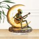 thumbnail image 5 of Figura acrílica de extraterrestre, escultura de guitarrista lunar, decoración única para escritorio o mesa de centro de estilo boho, 5 of 7