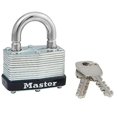 thumbnail image 2 of Economy Warded Padlocks, Keyed Alike, Laminated Steel, 1-3/4" Width Each, 2 of 3
