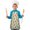 Robot and Octopuses, variant on Robot and Sparks Blue Pattern Teens Aprons, Adjustable Neck Strap, Toddler & Teens Aprons for Cooking & Baking, 19x23.6 Inches