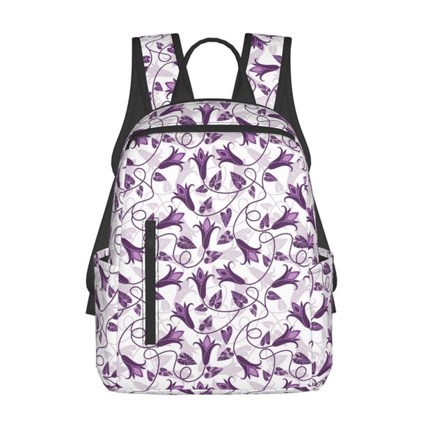 Easygdp Violets Flowers para Easygdp Yak - Mochila Casual Ligera y Resistente para Viaje y Senderismo para Hombres y Mujeres