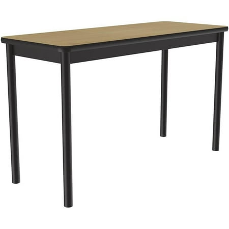 Correll 30"W x 60"D High Pressure Laminate Laboratory Table in Fusion Maple