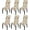 C006 Flower, variant on Pattern Chair Covers for Dining Room Set of 6, High Stretch Removable Washable Parsons Chair Slipcover for Home Party Hotel Wedding Ceremony (6PCS, Lotus Gray)