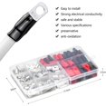 thumbnail image 1 of Kit de lengüetas de crimpado de 120 piezas Terminales eléctricos de automóviles con terminales de batería de crimpado Conector SC Vista previa de la boca y botas de aislamiento Rojo Negro ZefeiWu 8390614044470, 1 of 1