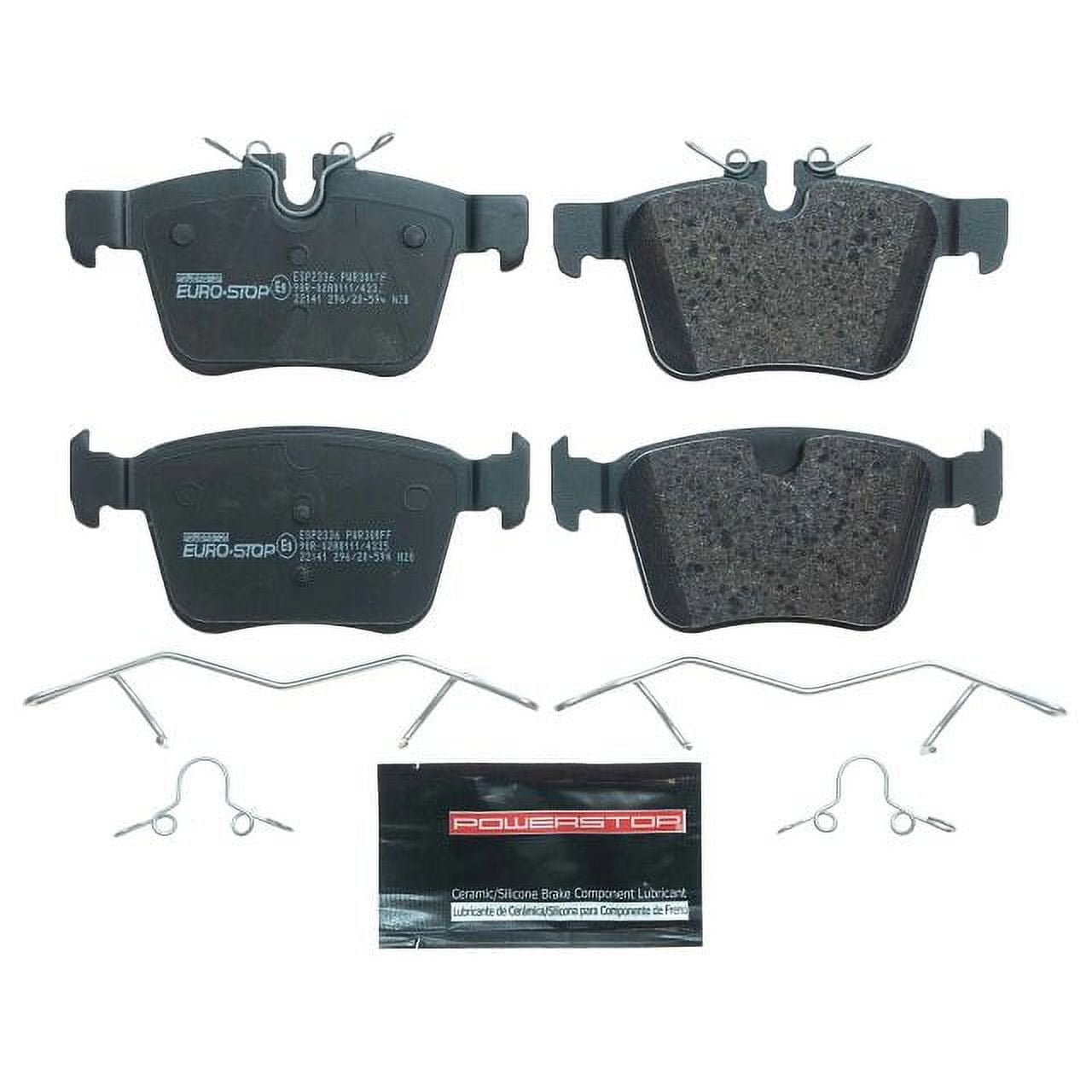 Power Stop Rear Euro-Stop ECE-R90 Certified Brake Pad ESP2336